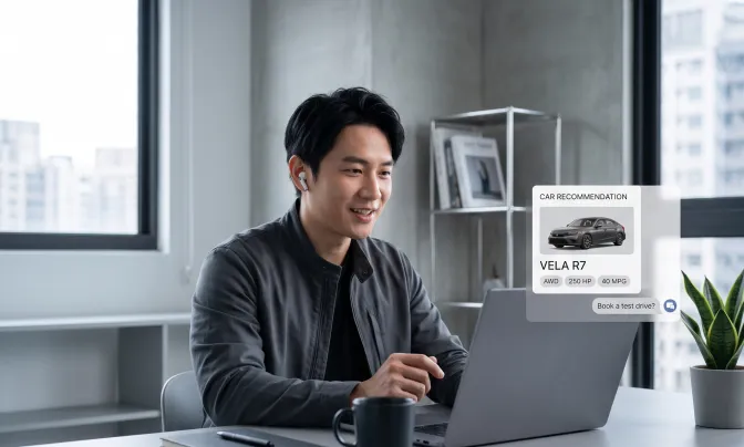 AI Car Model Guidance and Online Test Drive Booking